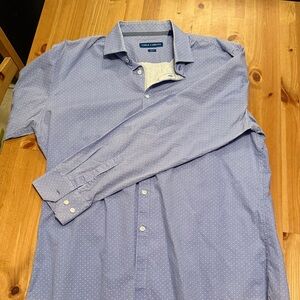 Vince Camuto Light Blue Polka Dot Men's Dress Shirt